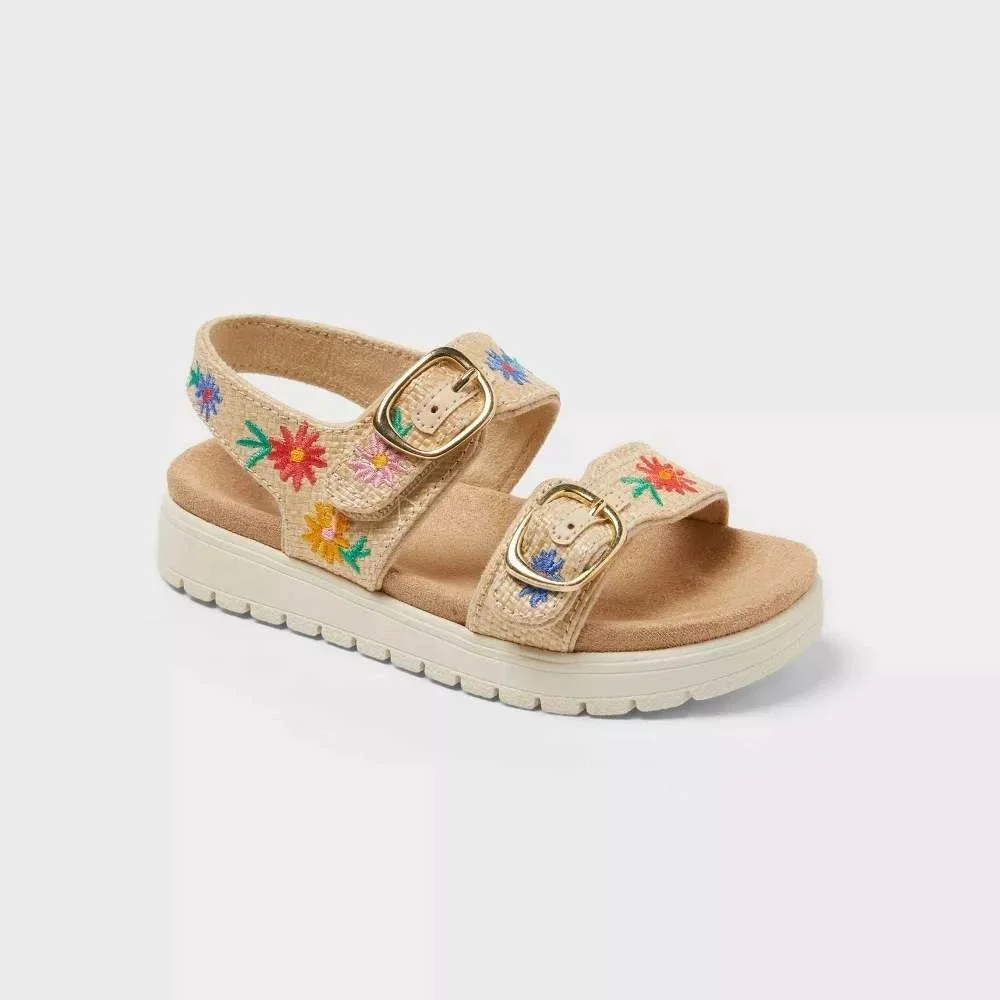Toddler Girl Sequerah Sandals by Cat & Jack Multicolor Size 6 New With Tags